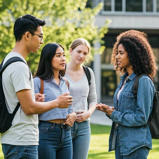 Estudiantes universitarios en campus — convenio vacunación ANJUMA Arica